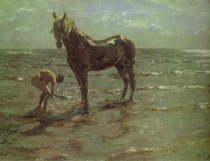 Bathing of a Horse, Valentin Serov